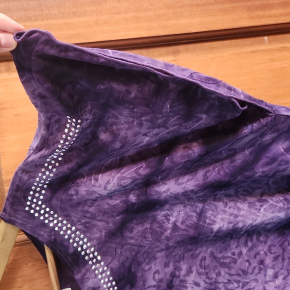 Purple Rhinestone roz&ALI top - Picture 5 of 11
